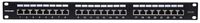 Intellinet 24-Port Cat6a Patchpanel geschirmt 1HE Kabeleinführung 90° abgewinkelt schwarz 24 poorten Patchpaneel 483 mm (19) 1 HE Zwart - thumbnail