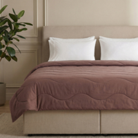 Sale: -70% | Wasbaar Easy Dekbed Zonder Overtrek - Zonder Overtrek Wave Uni - Bruin - Dekbed-Discounter.nl