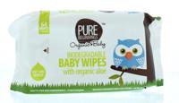 Biodegradable baby wipes aloe 64 Stuks