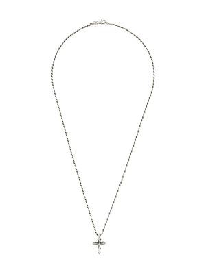 Emanuele Bicocchi collier à pendentif croix - Argent