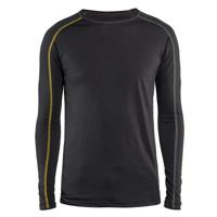 Blåkläder merino xlight onderhemd lange mouw 479917349835 | donkergrijs/geel | maat l - 7330509545539
