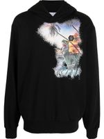 Philipp Plein hoodie à imprimé graphique - Noir