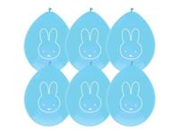 Haza Witbaard Ballonnen nijntje blauw, 6st.