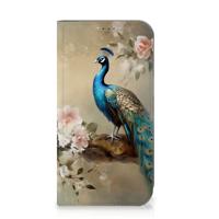 Smartphone hoesje voor iPhone 15 Vintage Pauwen