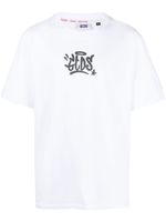 GCDS graffiti-print cotton T-shirt - Blanc