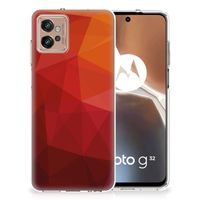 TPU Hoesje voor Motorola Moto G32 Polygon Red
