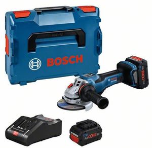 Bosch Blauw GWS 18V-15 PSC Accu Haakse slijper | BITURBO | 125 mm | 2 x 8,0 Ah ProCORE accu + snellader | In L-Boxx - 06019H6B01