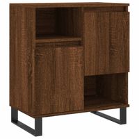 vidaXL Dressoir 60x35x70 cm bewerkt hout bruin eikenkleur - thumbnail