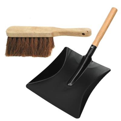 Benson Stoffer en blik set - Handveger van 40 cm - zwart metalen stofblik van 23 x 44 cm