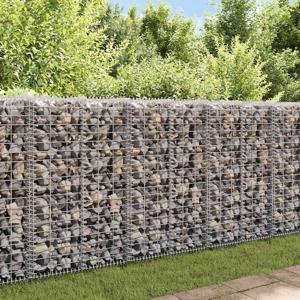 VidaXL Schanskorf met deksels 100x30x30 cm gegalvaniseerd draad