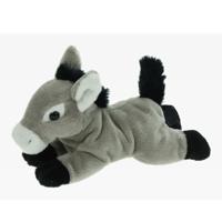 Pluche knuffel dier Ezel - grijs - 19 cm - Speelgoed boerderij knuffels - thumbnail