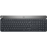 Logitech Craft toetsenbord RF-draadloos + Bluetooth AZERTY Belgisch Zwart, Grijs - thumbnail