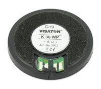 Visaton K 36 WP - 8 Ohm 1.4 inch 3.6 cm Mini-luidspreker 1 W 8 Ω Zwart Kunststof membraan, Vochtbestendig - thumbnail