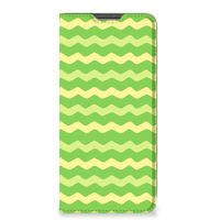 Xiaomi Redmi Note 11 Pro Hoesje met Magneet Waves Green