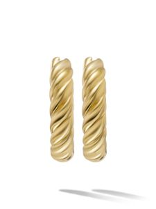 David Yurman créoles Sculpted Cable en or 18ct