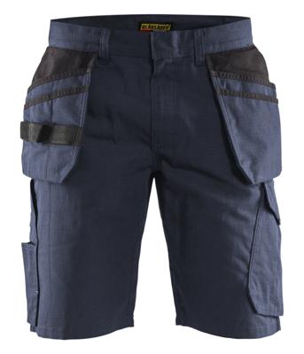 Blåkläder Service short met spijkerzakken 14941330 | Donker marineblauw/Zwart | Maat 62 - 7330509688809