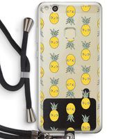 Ananas: Huawei Ascend P10 Lite Transparant Hoesje met koord Ananas: Huawei Ascend P10 Lite Transparant Hoesje met koord