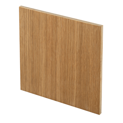 Whisper Design Ventilatierooster Vierkant (afvoer & Toevoer) Ø125mm - Vlak - Hout