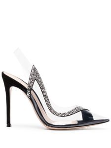 Gianvito Rossi escarpins Hortensia 105 mm à bride arrière - Blanc