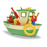 Brandweerman Sam - Charlie's vissersboot met figuur Speelgoedvoertuig - thumbnail