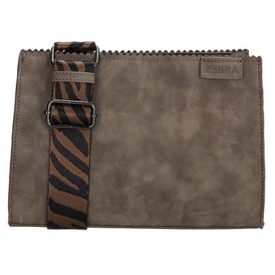 Zebra Trends Schoudertasje Merel Donker Bruin