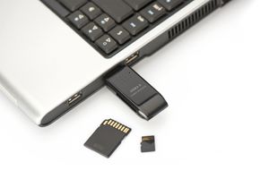 Digitus DA-70310-3 geheugenkaartlezer USB 2.0 Zwart