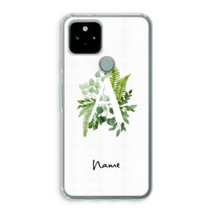 Green Brush: Google Pixel 5 Transparant Hoesje
