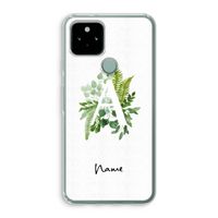 Green Brush: Google Pixel 5 Transparant Hoesje