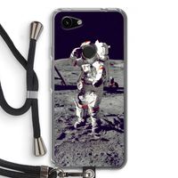 Spaceman: Pixel 3a Transparant Hoesje met koord