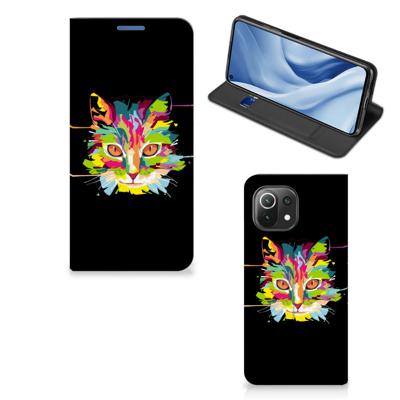 Xiaomi 11 Lite NE 5G | Mi 11 Lite Magnet Case Cat Color Xiaomi 11 Lite NE 5G | Mi 11 Lite Magnet Case Cat Color