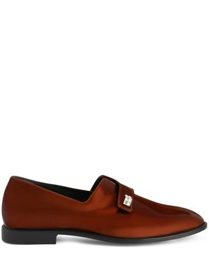 Giuseppe Zanotti mocassins Marty en effet métallisé - Marron