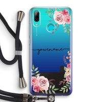 Rozen: Huawei P Smart (2019) Transparant Hoesje met koord