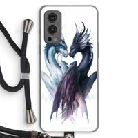 Yin Yang Dragons: OnePlus Nord 2 5G Transparant Hoesje met koord