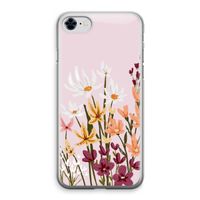 Painted wildflowers: iPhone 8 Transparant Hoesje