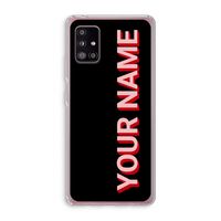 Namecase: Samsung Galaxy A51 5G Transparant Hoesje Namecase: Samsung Galaxy A51 5G Transparant Hoesje