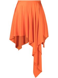 Stella McCartney jupe drapée à design asymétrique - Orange