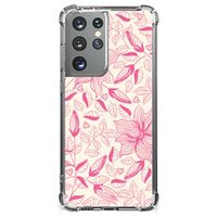 Samsung Galaxy S21 Ultra Case Pink Flowers