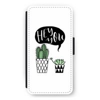 Hey you cactus: iPhone 11 Pro Max Flip Hoesje