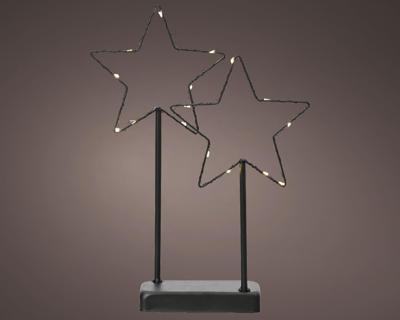 Lumineo Ster led op standaard metaal h34cm