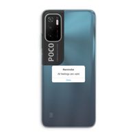 Reminder: Xiaomi Poco M3 Pro 5G Transparant Hoesje