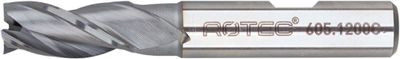Rotec HSS-E Universeelfrees, AlCrN-gecoat, ø25 - ø25x45x121xø25mm Z=3 / DIN 844-B / kort - 605.2500C