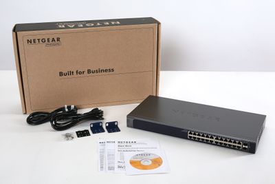 NETGEAR ProSAFE Smart Switch - GS724T - 24 Gigabit Ethernet poorten NETGEAR ProSAFE Smart Switch - GS724T - 24 Gigabit Ethernet poorten