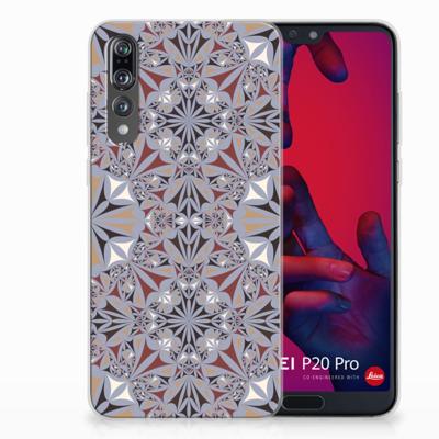 Huawei P20 Pro | TPU | Siliconen hoesje | Flower Tiles