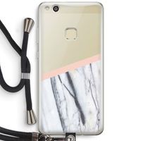 A touch of peach: Huawei Ascend P10 Lite Transparant Hoesje met koord