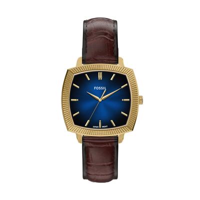 Horlogeband Fossil LE1215 Leder Bruin 18mm