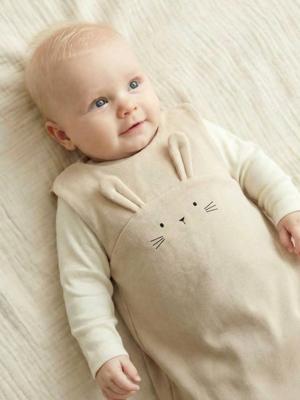 Zomer trappelzak jersey KONIJN zandbeige Zomer trappelzak jersey KONIJN zandbeige