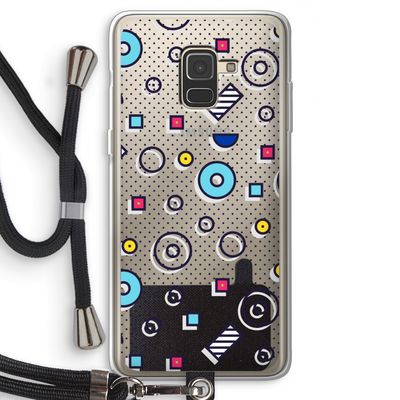 8-bit N°9: Samsung Galaxy A8 (2018) Transparant Hoesje met koord