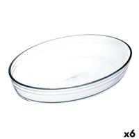 Ovenschaal Ô Cuisine Ocuisine Vidrio Transparant Glas Ovaalvormig 35 x 25 x 7 cm (6 Stuks)