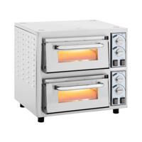 pizzaoven - 2 kamers - 4400 W - Ø 35 cm - vuurvaste steen - Royal Catering pizzaoven - 2 kamers - 4400 W - Ø 35 cm - vuurvaste steen - Royal Catering