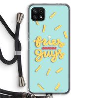 Always fries: Samsung Galaxy A22 5G Transparant Hoesje met koord